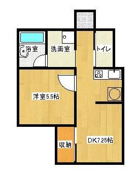 パインヒルズ美野島307号室-間取り