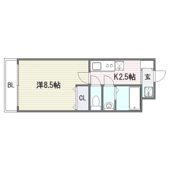 レーヴ302号室-間取り