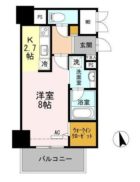 ウェルブライト博多ステーション - 所在階***階の間取り図 5293