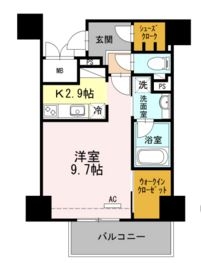 ウェルブライト博多ステーション408号室-間取り