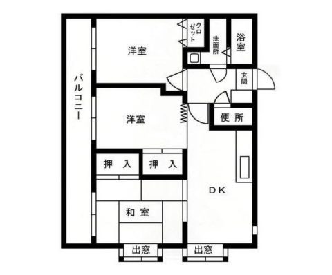 エミネンス大濠501号室-間取り