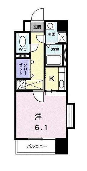 セレーノ・コンフォート大手門1001号室-間取り