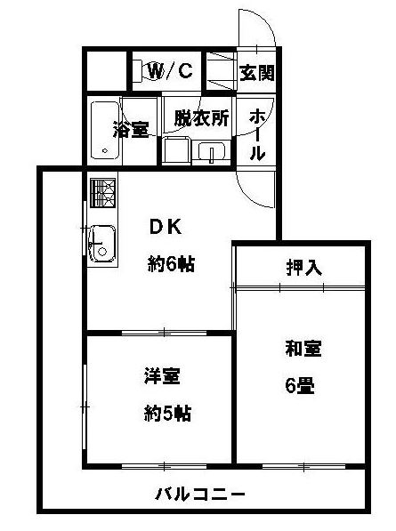 ダイアパレス天神東401号室-間取り