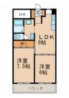 警固セントラルビル - 所在階***階の間取り図 5344