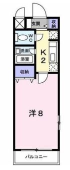 サンヴィレッジIII - 所在階 の間取り図