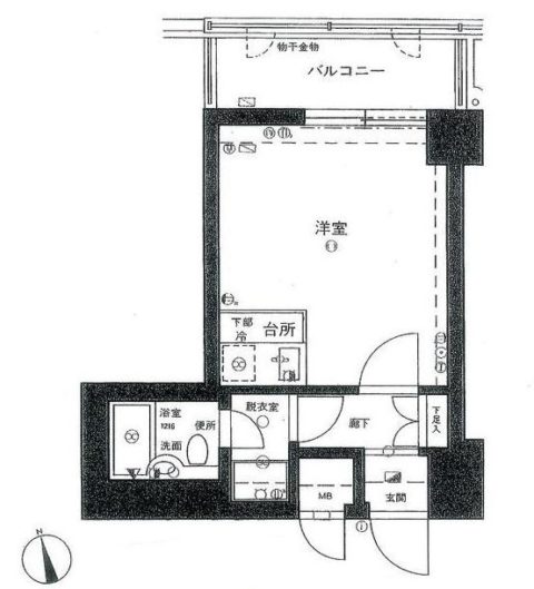 ライオンズマンション西公園第51007号室-間取り