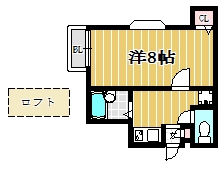 サンライズガーデン博多Ⅰ102号室-間取り