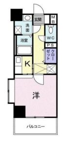 ルネス六本松 - 所在階 の間取り図