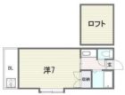 リバーハイツ - 所在階 の間取り図