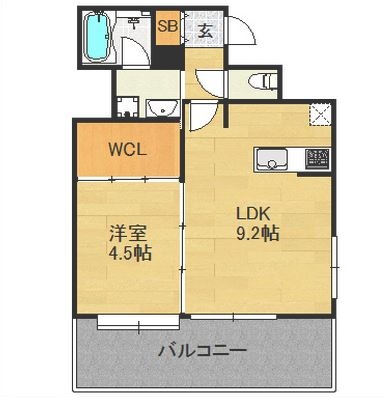 ステディア白金601号室-間取り