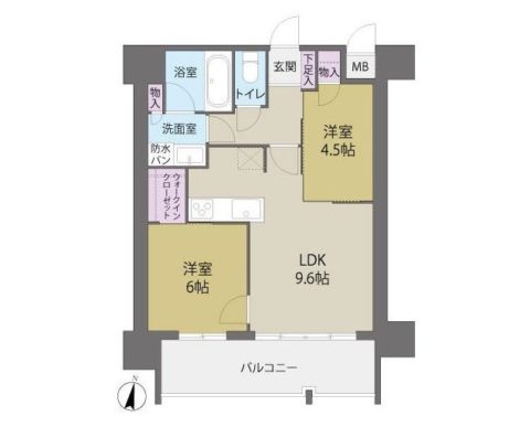 エグゼ博多コンドミニアム810号室-間取り