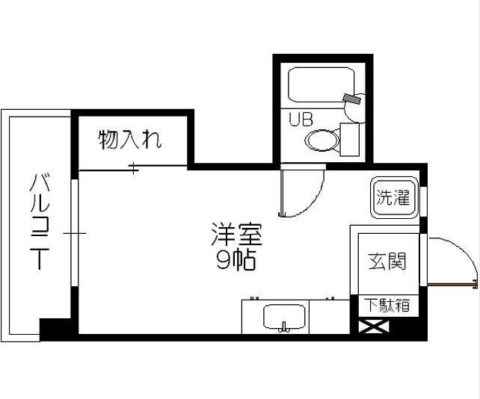 カリパービル403号室-間取り