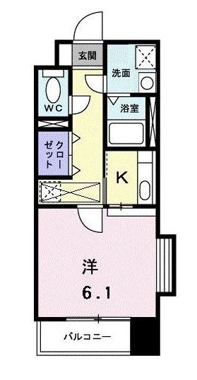 セレーノ・コンフォート大手門701号室-間取り