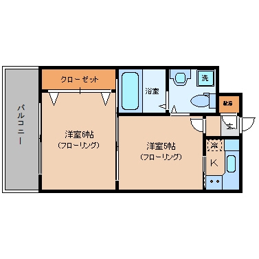 エステートモア警固本通り2022号室-間取り