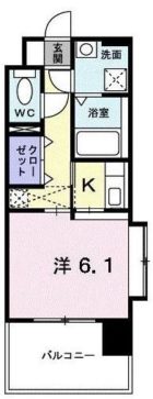 グローバルゲート大濠 - 所在階 の間取り図