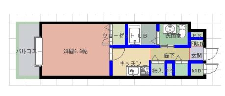 グランメール・エスティエ307号室-間取り