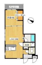 モンレーヴ西新II - 所在階 の間取り図