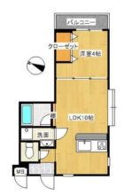 モンレーヴ西新II - 所在階 の間取り図