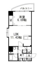 リベラいわき - 所在階2階の間取り図 5469