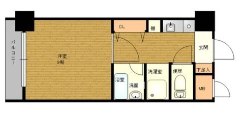 アンピールメゾン九大前809号室-間取り