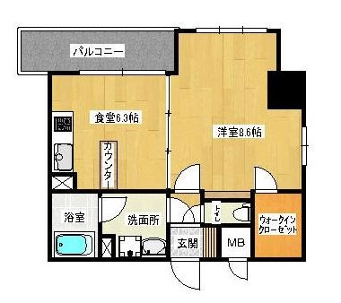 メルクリオけやき通り1002号室-間取り