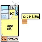 ビンテージツキヤマ - 所在階***階の間取り図 5519