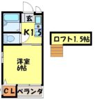 ビンテージツキヤマ - 所在階 の間取り図