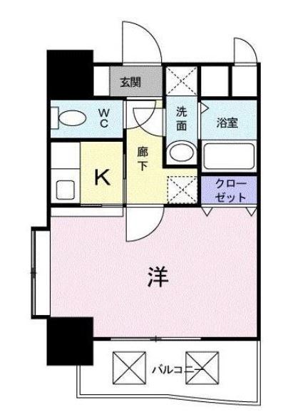 セレーノ・コンフォート大手門405号室-間取り