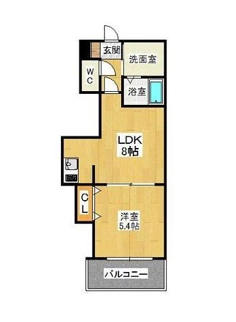 ジェイド博多602号室-間取り