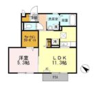 タウンコートカレラII - 所在階 の間取り図