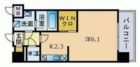 カスタリア東比恵 - 所在階 の間取り図