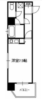 ステイタスマンション博多駅前 - 所在階***階の間取り図 5543