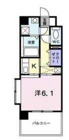 グローバルゲート大濠 - 所在階 の間取り図