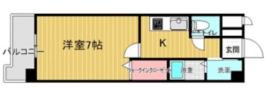 ネストピア天神東1001号室-間取り