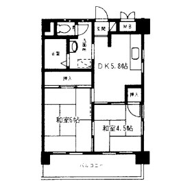 ＹＳビル505号室-間取り