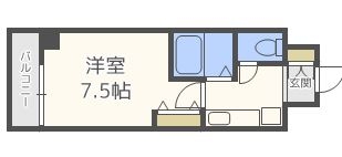 ルミナス博多403号室-間取り