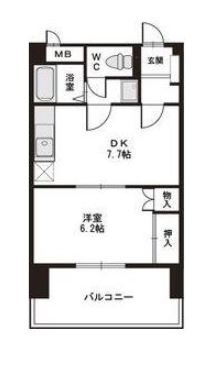 コープオリンピア高砂406号室-間取り