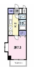 シャンテ吉塚 - 所在階 の間取り図