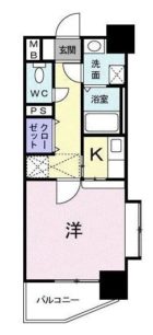 ルネス六本松 - 所在階 の間取り図