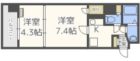 ＡＳレジデンス呉服町 - 所在階***階の間取り図 5609