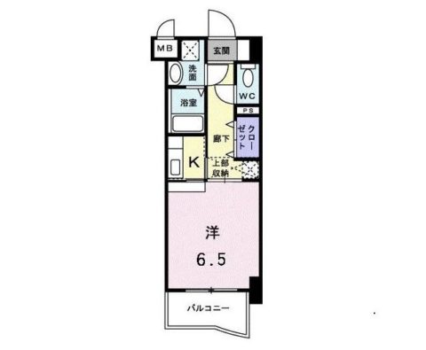 ベルアンジュ愛宕504号室-間取り