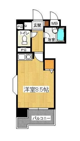 ライオンズマンション県庁前1008号室-間取り