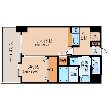 ネストピア博多駅前602号室-間取り