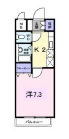 シャンテ吉塚 - 所在階***階の間取り図 5633