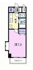 シャンテ吉塚 - 所在階 の間取り図