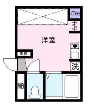 グローリーハイツ吉塚603号室-間取り