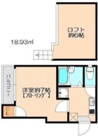 クランツ博多 - 所在階 の間取り図