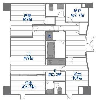 クリスタルリゾートタワー301号室-間取り