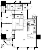 アメックス赤坂門タワー - 所在階 の間取り図