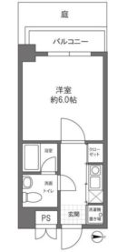 クレストパーク大濠 - 所在階***階の間取り図 5659